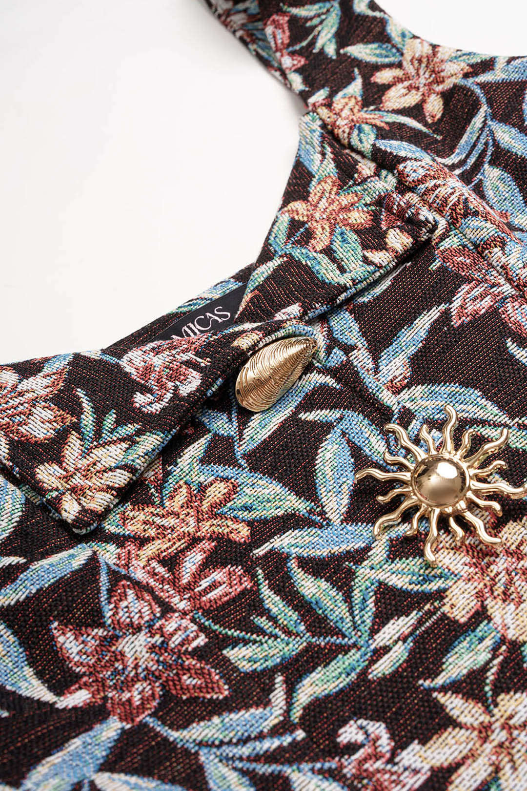 Bloemenprint tanktop met V-hals