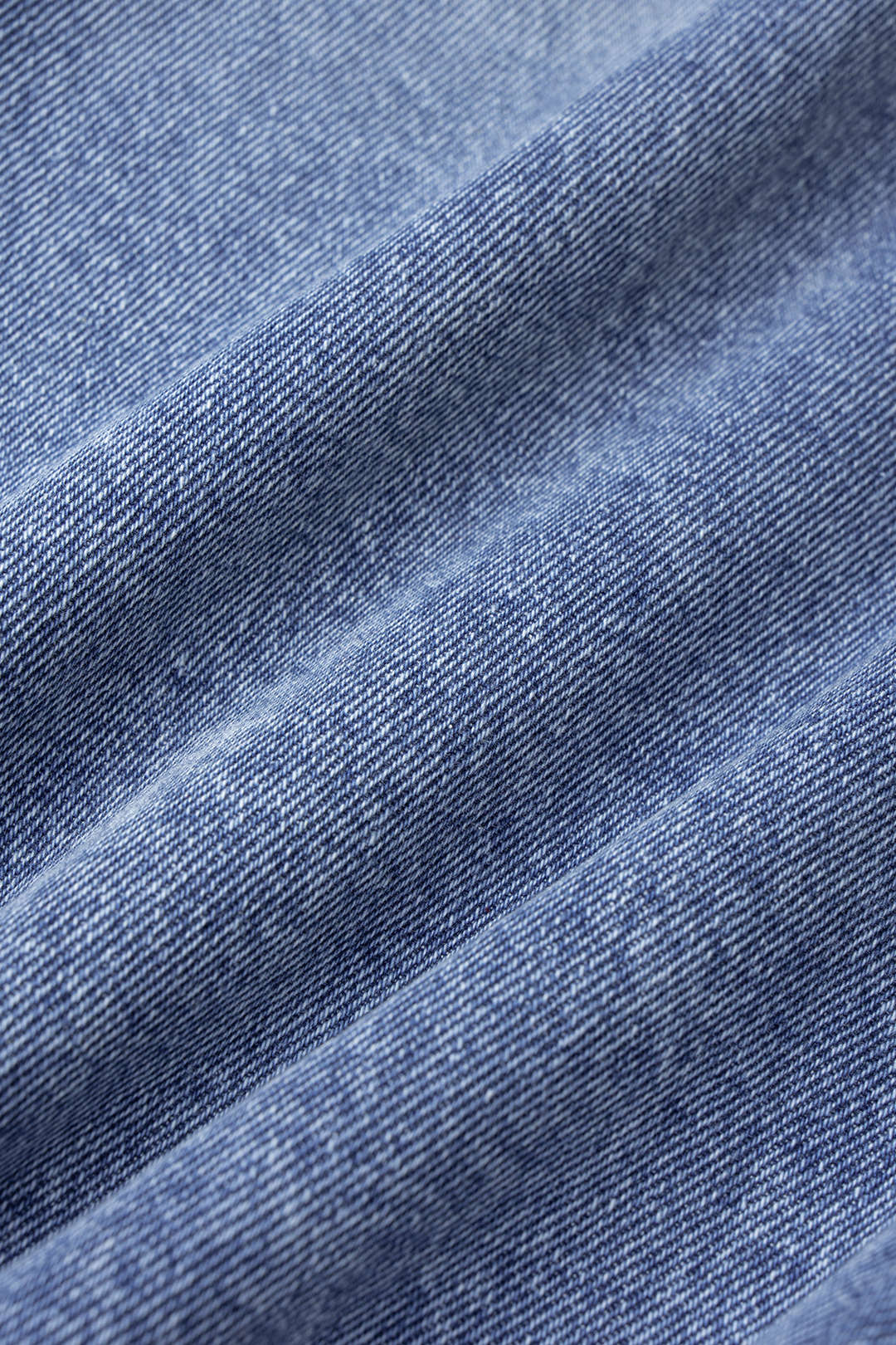 Zara - Denim patchwork broek met wijde pijpen