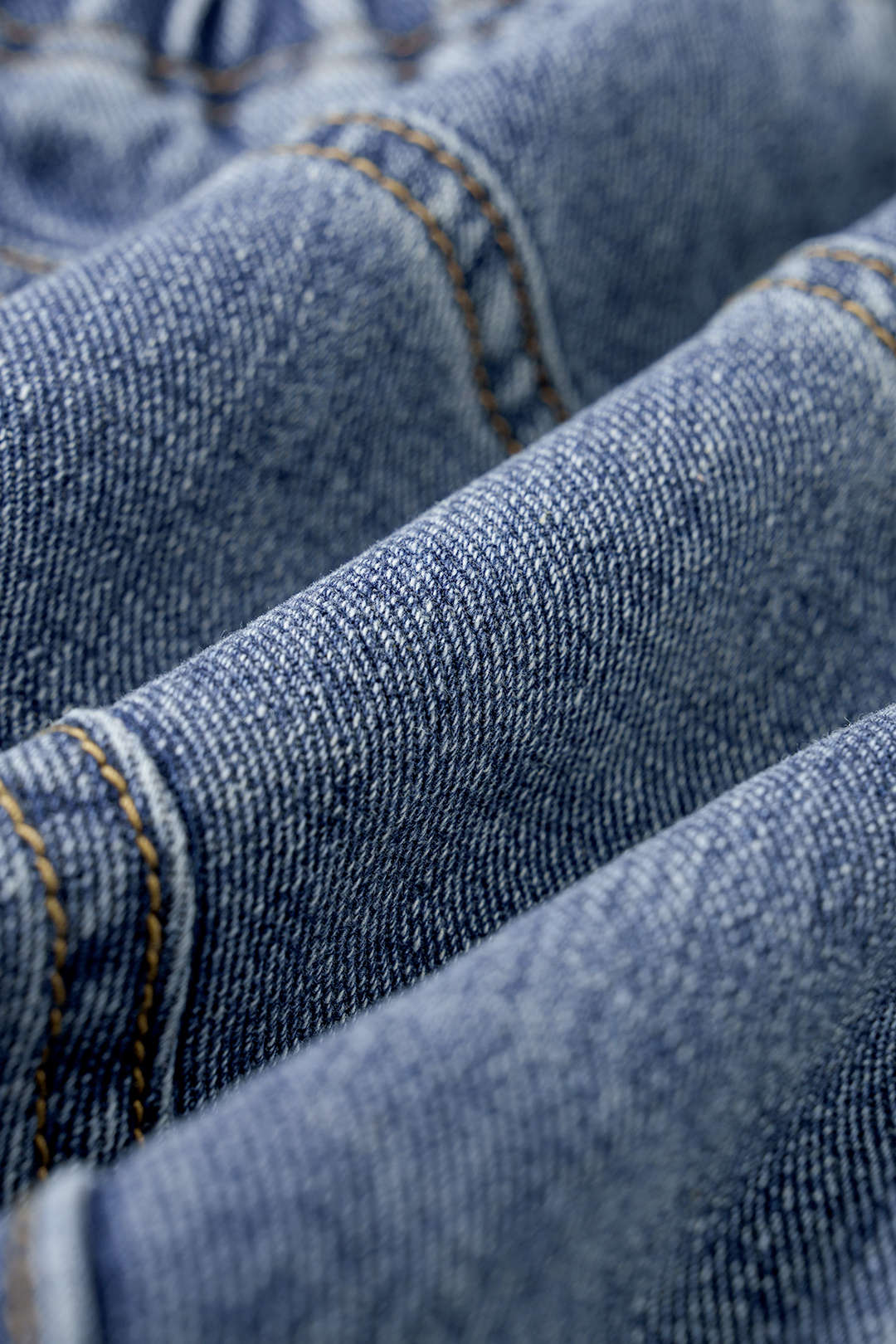 Denim asymmetrische strapless top met knoopjes