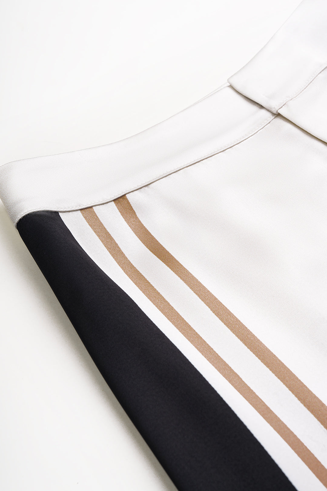 Mira - Gestreepte broek met wijde pijpen
