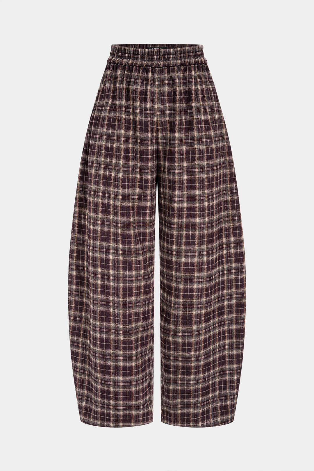 Geruite broek met hoge taille