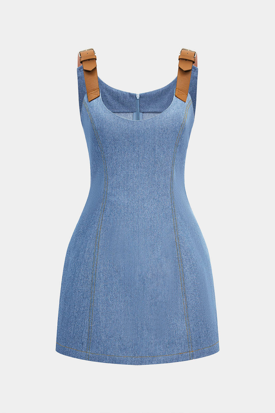 Bo - Metallic mouwloze minijurk