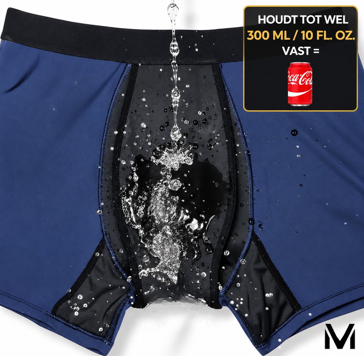 Premium Washable Boxer - Provides extra security in case of urinary incontinence.
