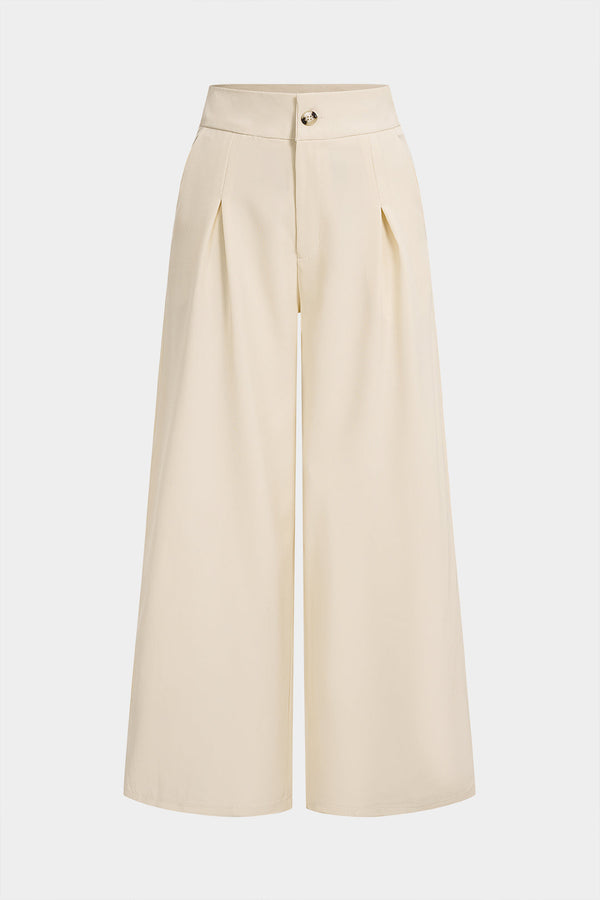 Lise - Broek met knoopjes en wijde pijpen