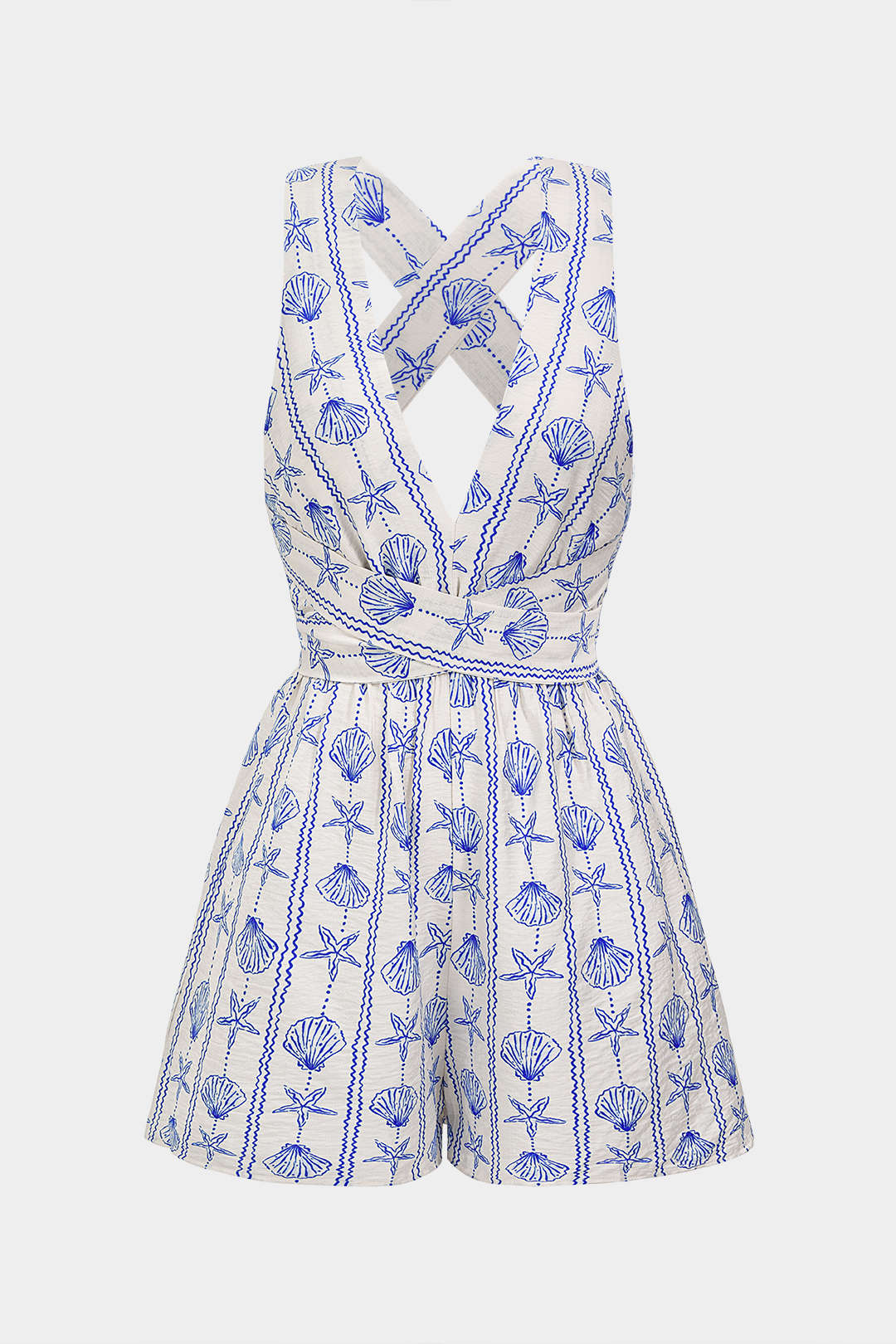 Mouwloze playsuit met V-hals