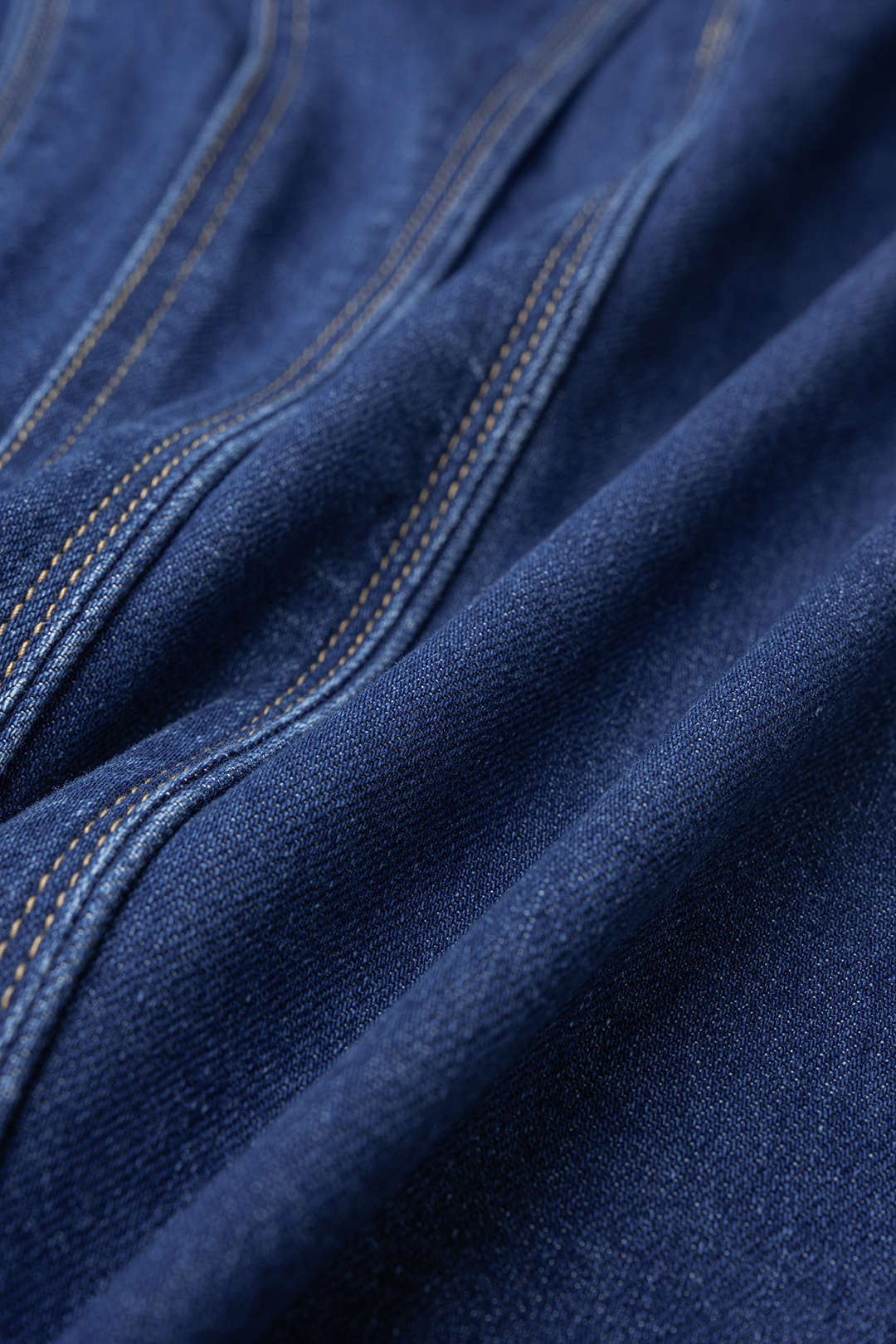 Denim midirok met split