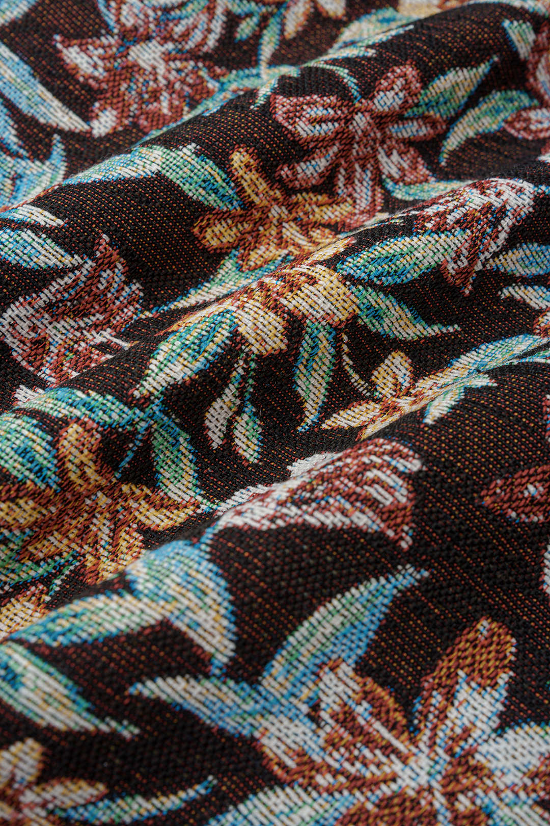 Bloemenprint broek met borduursel