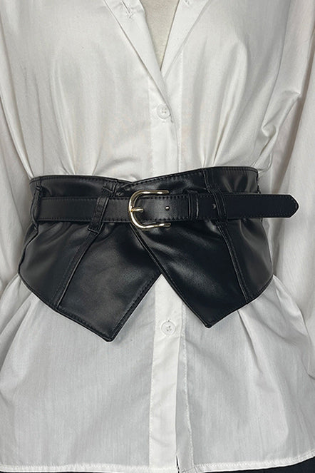 Dana - Leren-look korset
