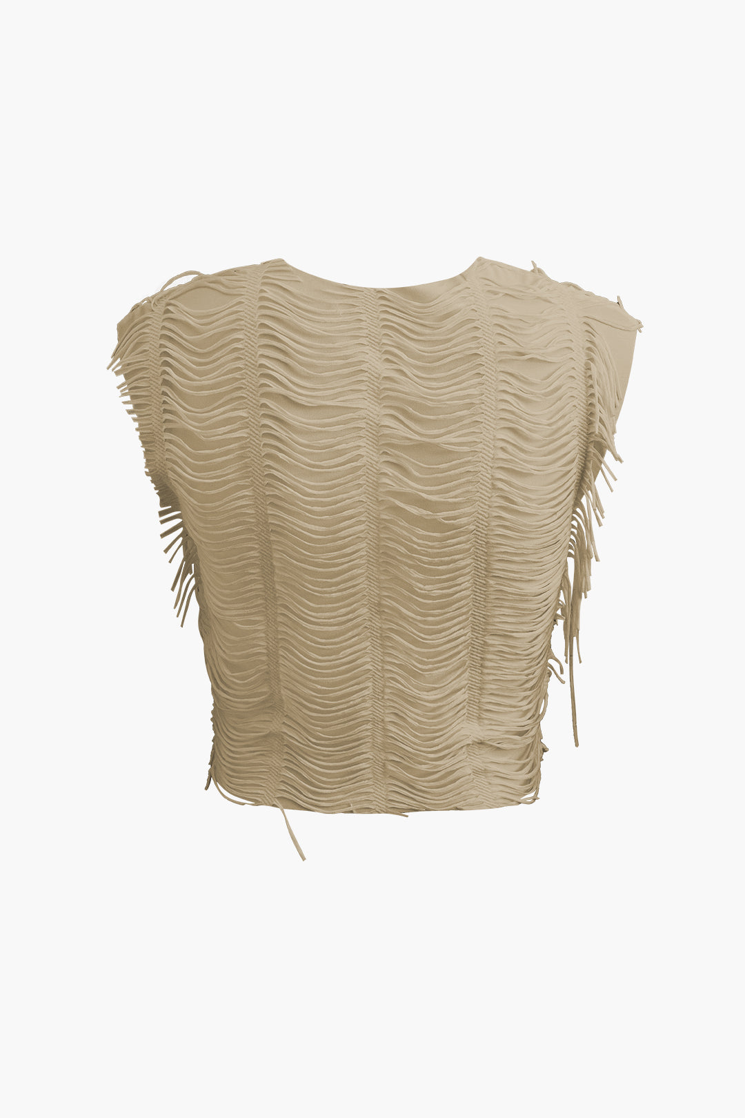 Used-look set met croptop en maxirok