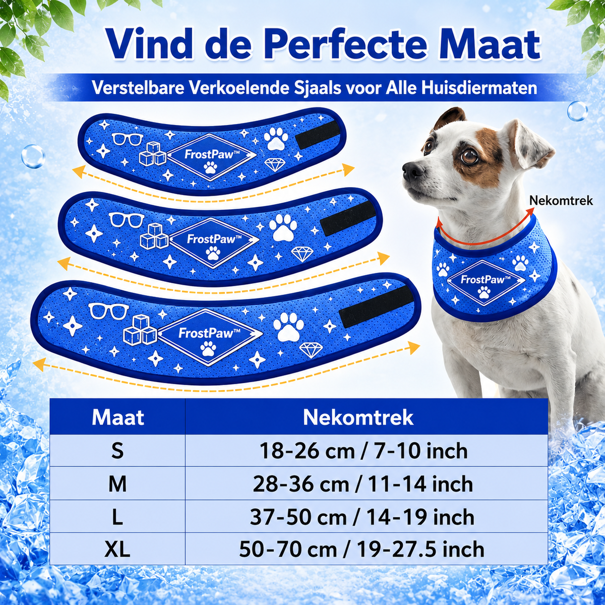 FrostPaw™ Cooling Collar & Cooling Scarf for Dogs and Cats