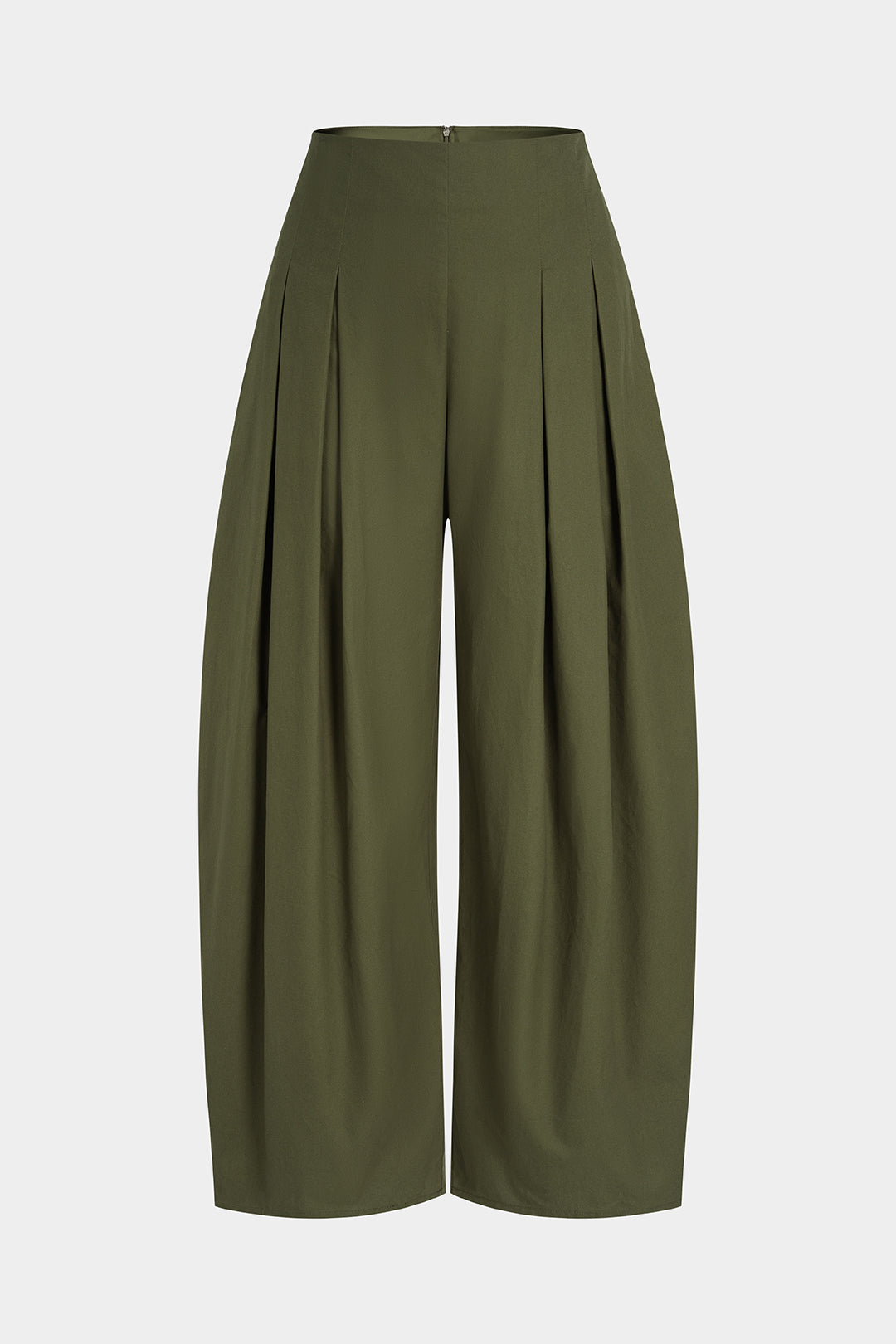 Lyla - Effen broek met wijde pijpen