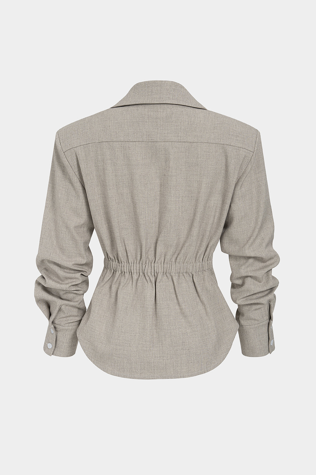Blouse met revers en lange mouwen