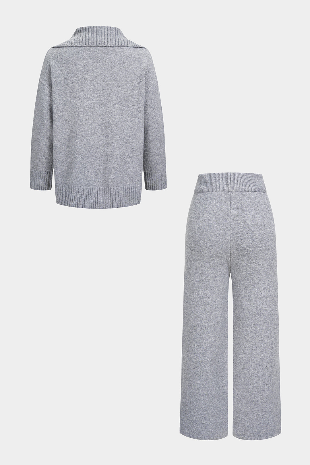 Rosa - Gebreide set met top en broek