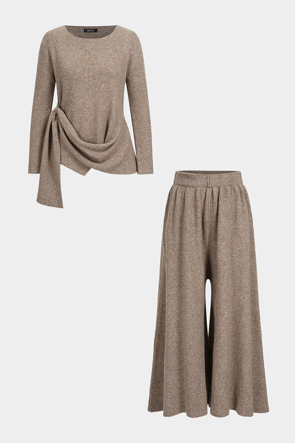Livia - Gebreide set met top en broek